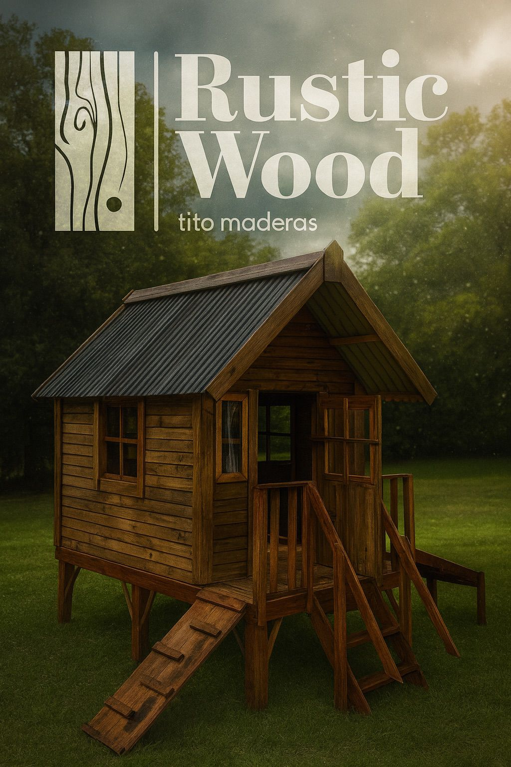 Casita de madera Rustic Wood